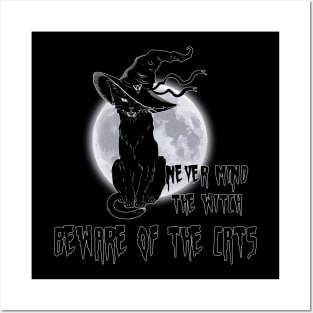 Never Mind The Witch Beware of the Cat Posters and Art